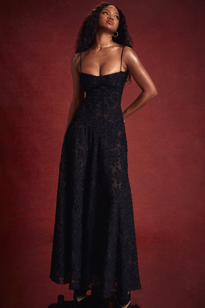PAULETTE - LONG CORSET DRESS