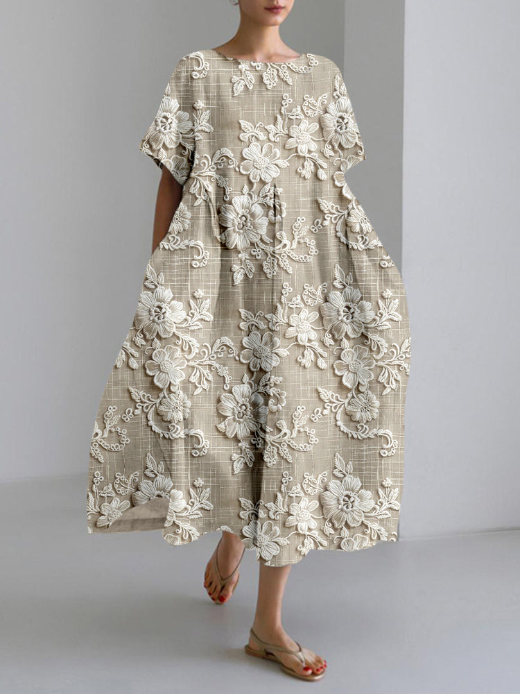 ZARIEL – SOFT BLOOM MIDI DRESS