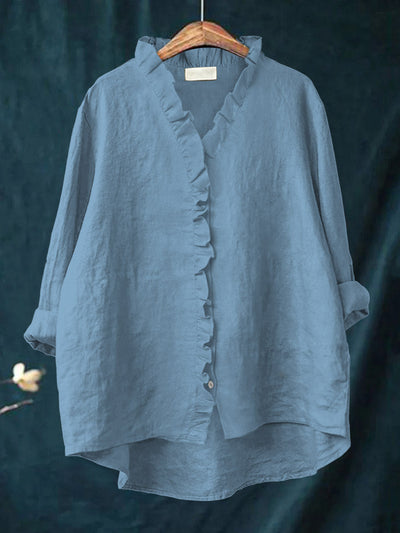 Elodie™ – Soft Linen Breeze Blouse