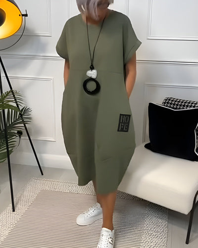 IRIS – SOFT CHARM SHORT SLEEVE DRESS