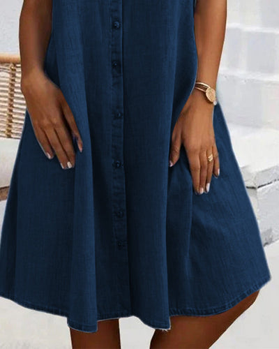 LUNA – RELAXED CHARM DENIM SHIRT DRESS