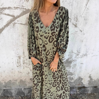 DENISE – WILD ELEGANCE PRINTED DRESS