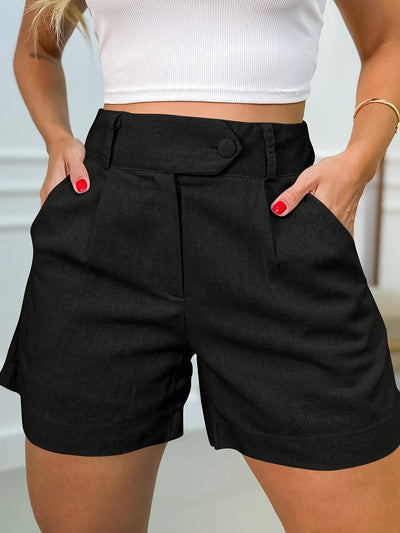 MARINA - HIGH-WAIST CASUAL SHORTS