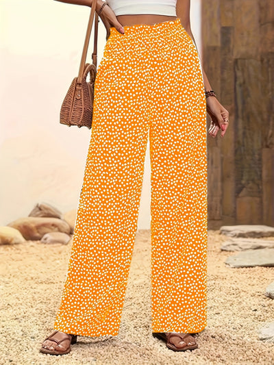 MIRA - ALLOVER PRINT WIDE-LEG PANTS