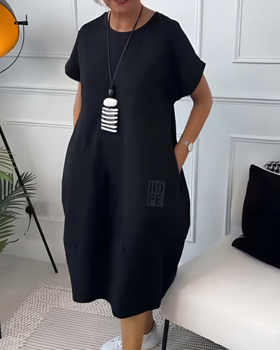 IRIS – SOFT CHARM SHORT SLEEVE DRESS
