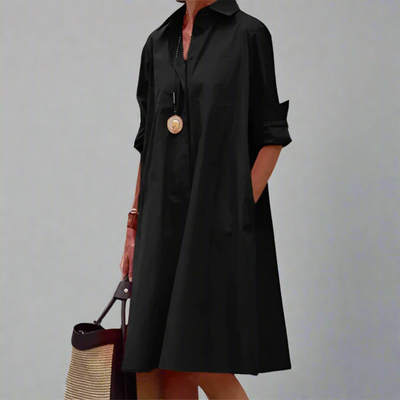 SANDRINE – EFFORTLESS CHARM POLO DRESS WITH A REFINED TWIST