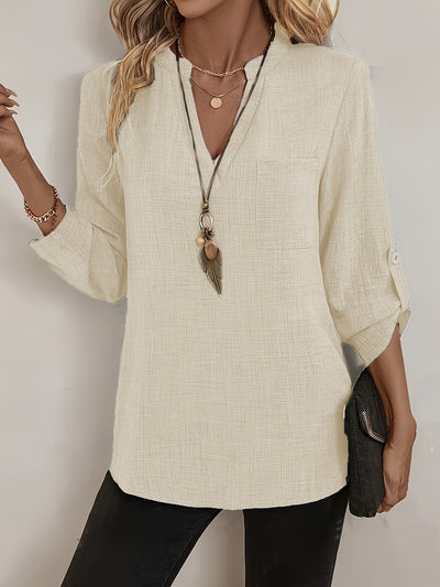 SERAPHINE - THE EFFORTLESS V-NECK BLOUSE