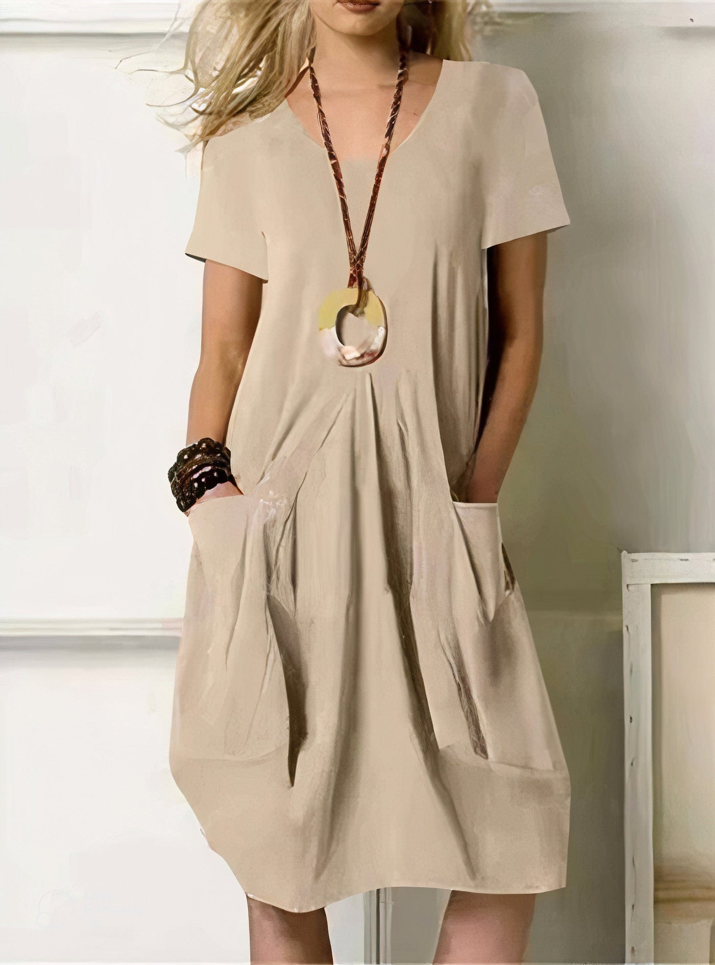 FRITZIE – FLATTERING FLOW WAIST-SMOOTHING DRESS