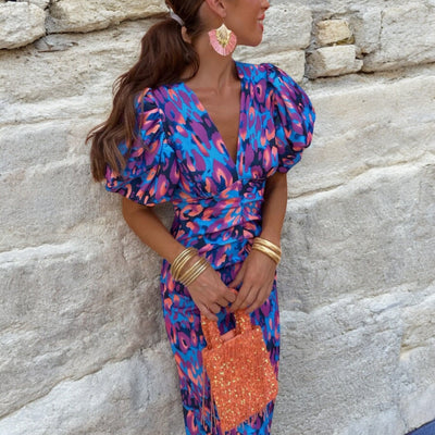 CAROLE – VIBRANT FLAIR FIESTA DRESS