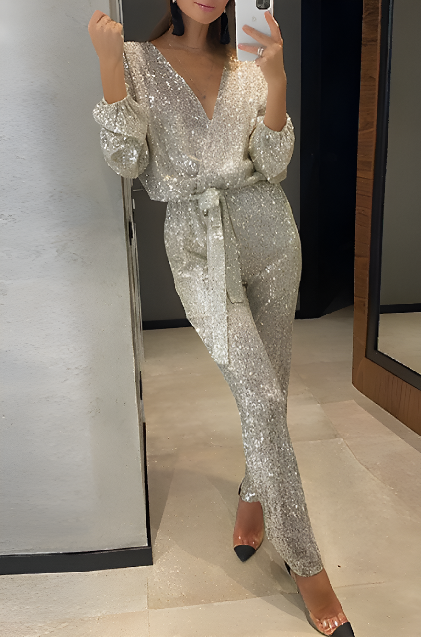 AMELIA – TWILIGHT SHIMMER SEQUIN JUMPSUIT