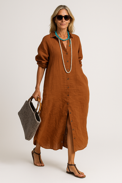 LUNA – AIRY LINEN EASE DRESS