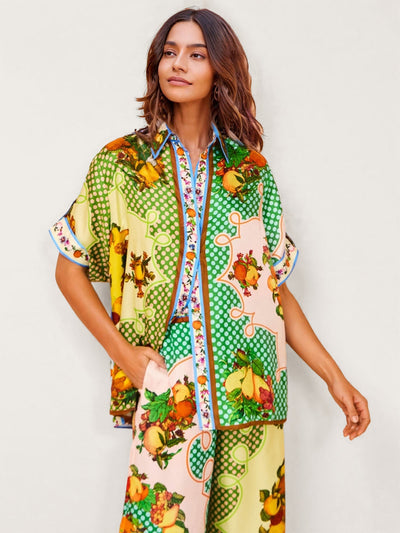LEMON – VINTAGE GRAFFITI PRINT SET IN PLAYFUL HUES