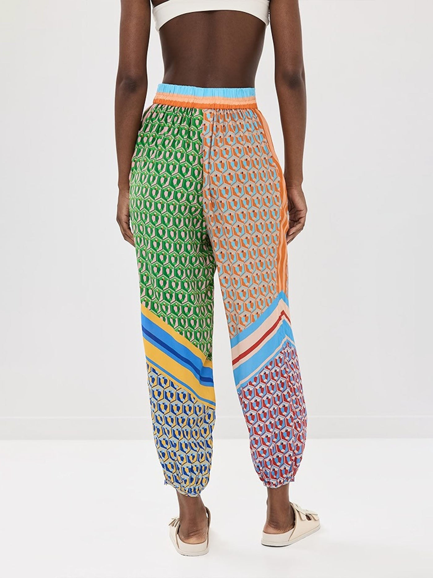 BLOOM – COLORBLOCK GEOMETRIC SET IN EFFORTLESS DRAPE