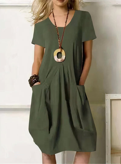 FRITZIE – FLATTERING FLOW WAIST-SMOOTHING DRESS