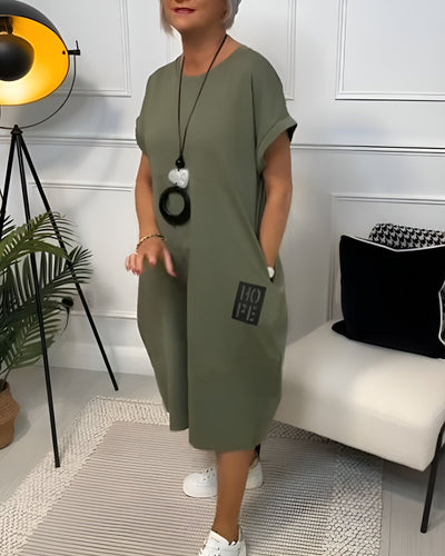 IRIS – SOFT CHARM SHORT SLEEVE DRESS