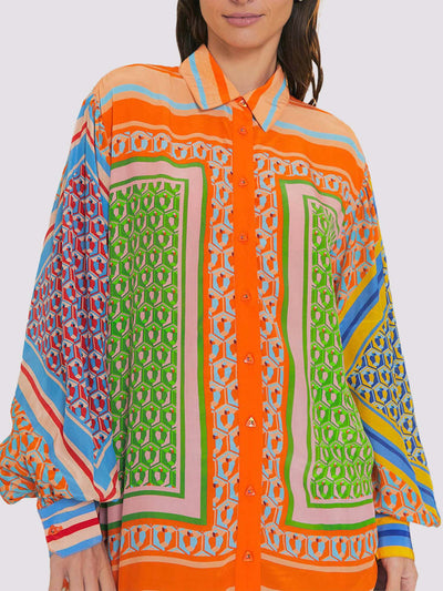BLOOM – COLORBLOCK GEOMETRIC SET IN EFFORTLESS DRAPE
