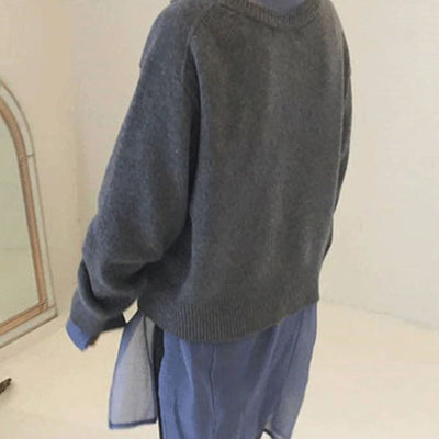 LINDA - CASHMERE VEST WITH ASYMMETRICAL BUTTONS
