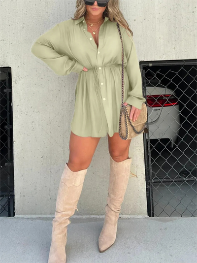 JESSICA - TRENDY SATIN ROMPER DRESS