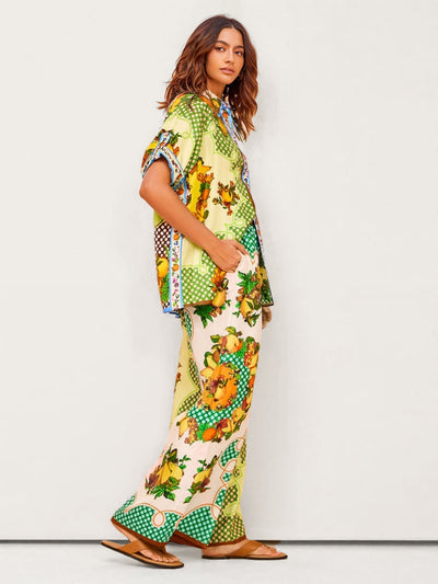 LEMON – VINTAGE GRAFFITI PRINT SET IN PLAYFUL HUES