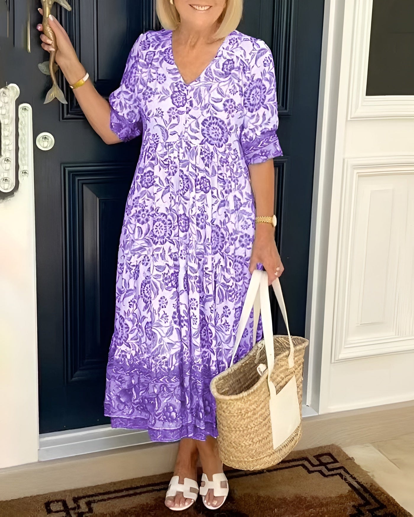 EVELYNE – BLOOMING ELEGANCE FLORAL DRESS