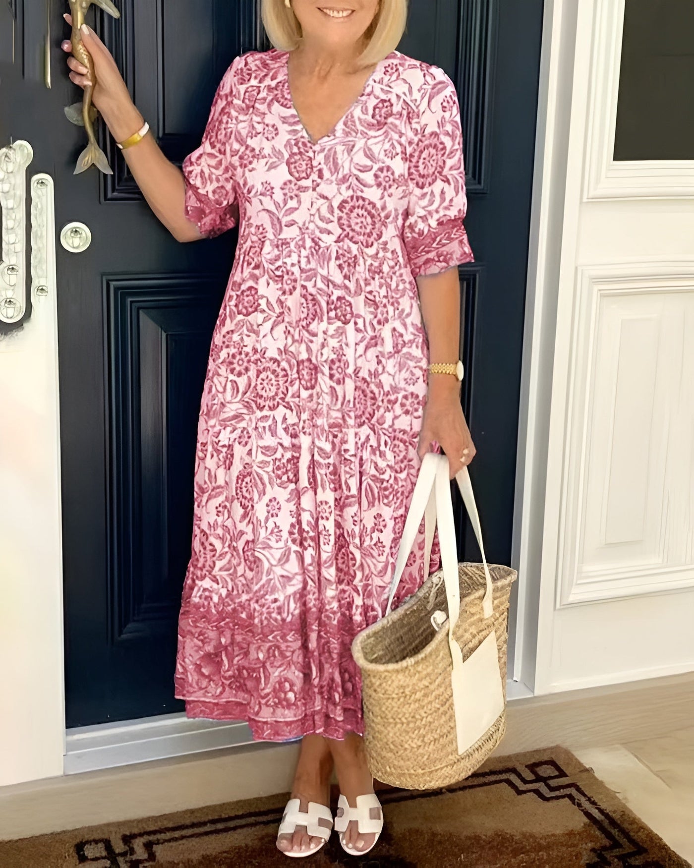 EVELYNE – BLOOMING ELEGANCE FLORAL DRESS