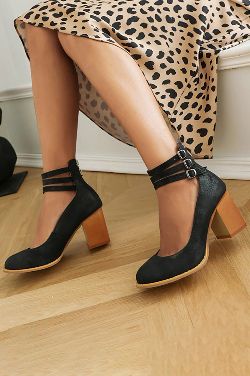 CASILDA – SMOOTH ELEGANCE BLOCK-HEEL SANDALS