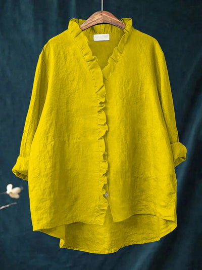Elodie™ – Soft Linen Breeze Blouse