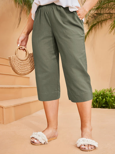 ELISE - CASUAL WIDE-LEG TROUSERS
