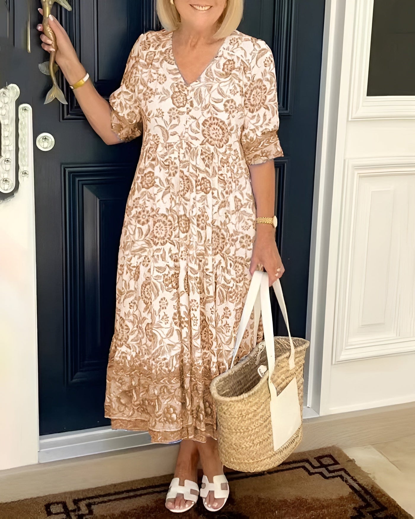 EVELYNE – BLOOMING ELEGANCE FLORAL DRESS