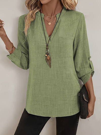 SERAPHINE - THE EFFORTLESS V-NECK BLOUSE