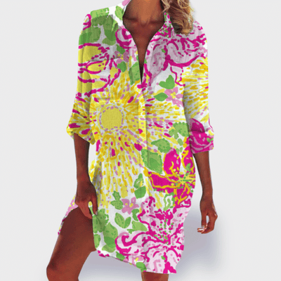 BRIGITTE – SUNLIT HUES SUMMER DRESS