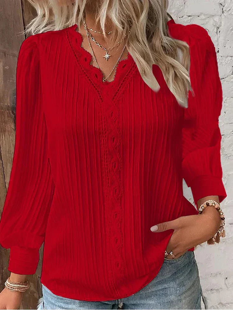 GAIL – WHISPERED ELEGANCE PRINT BLOUSE