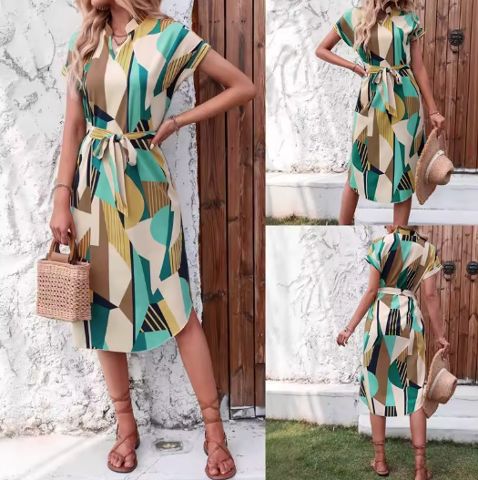 ARIA – VIVID RHYTHM TREND PRINT DRES