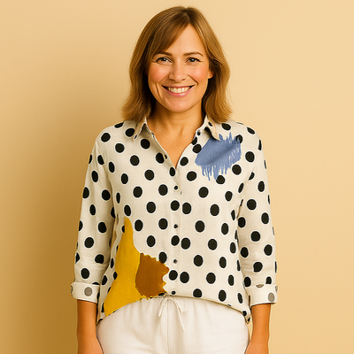 AVRIL – ELEGANT WHIMSY PRINTED BLOUSE
