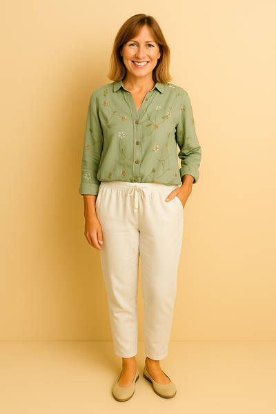 AVRIL – ELEGANT WHIMSY PRINTED BLOUSE