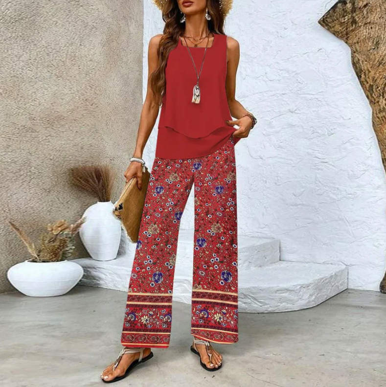 BELINDA – CHIC TWO-PIECE SET WITH CONTEMPORARY GRACE