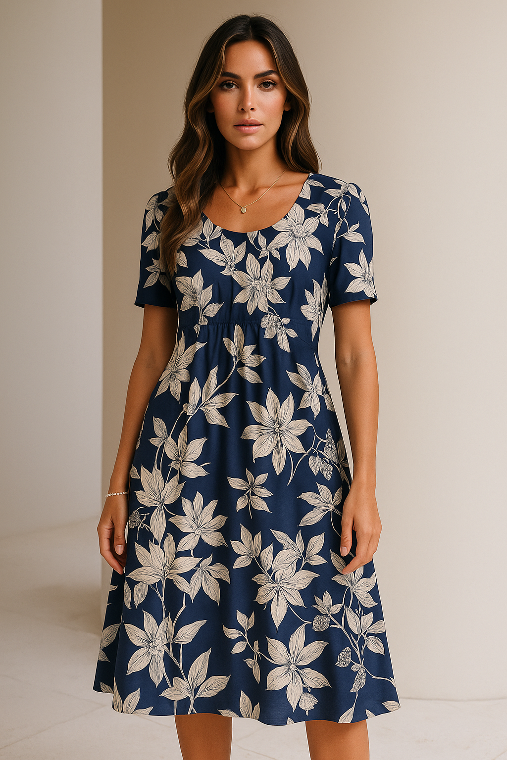 CAROLINA – CHIC DRESS WITH A PLAYFUL PRINT FLAIR