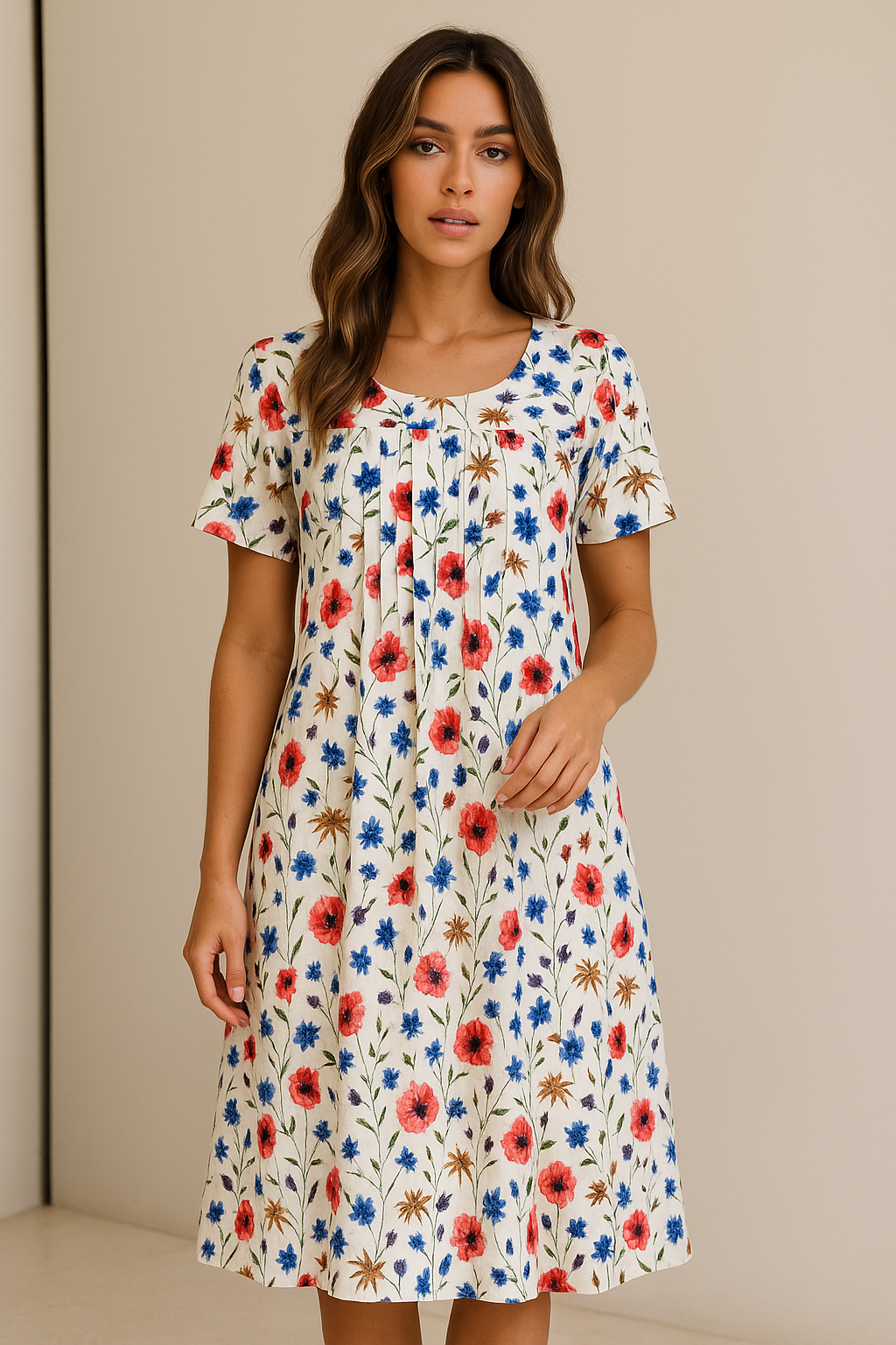 CAROLINA – CHIC DRESS WITH A PLAYFUL PRINT FLAIR