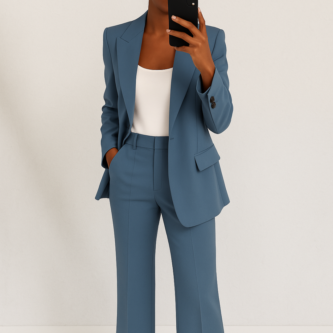 CAROLINE – EFFORTLESS POISE IN A TWO-PIECE ENSEMBLE