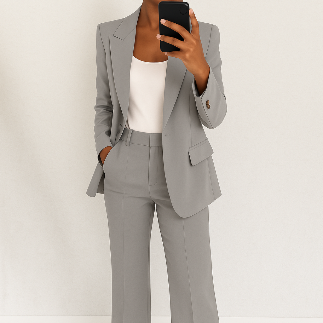 CAROLINE – EFFORTLESS POISE IN A TWO-PIECE ENSEMBLE