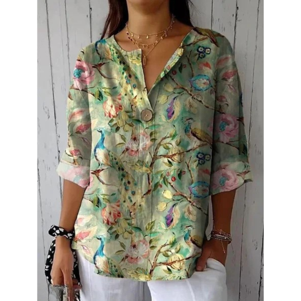 ARLENE – ELEGANT BLOSSOM POETRY BLOUSE