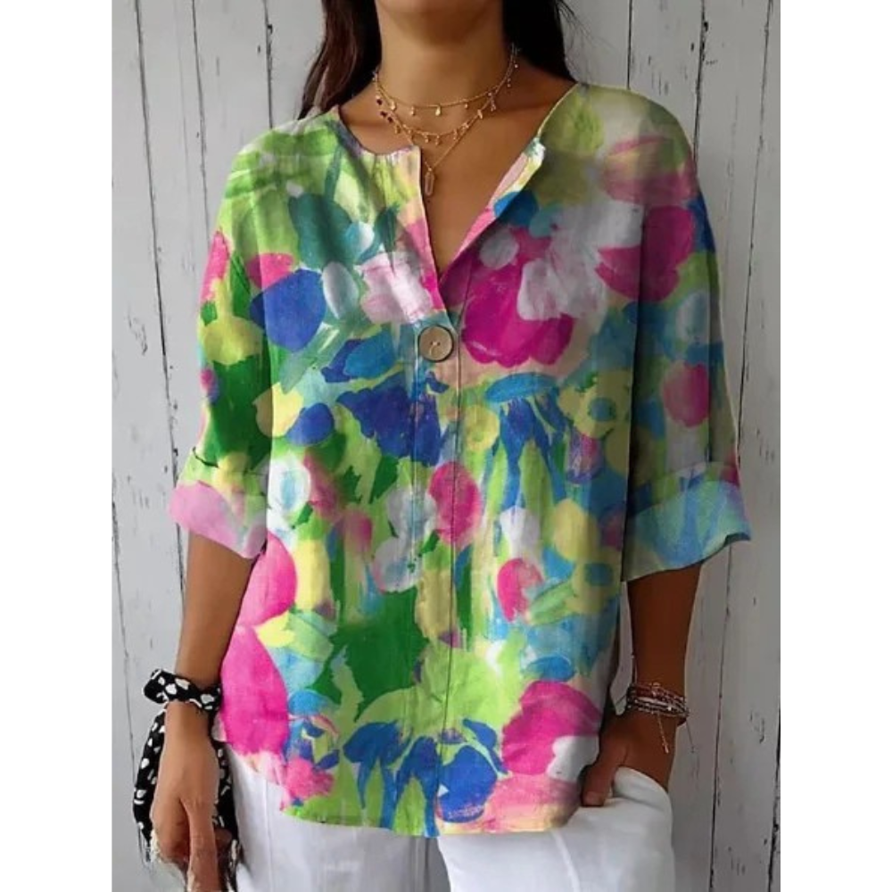 ARLENE – ELEGANT BLOSSOM POETRY BLOUSE