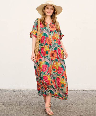 CASUAL DRESS – GEOMETRIC ECHOES