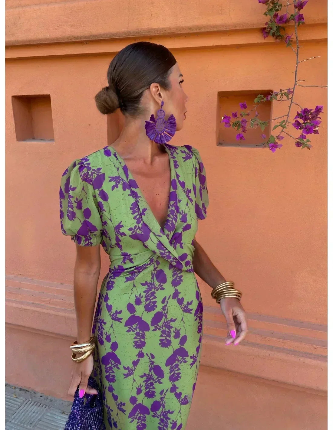 MELYS – PRINTED CHARM MIDI DRESS