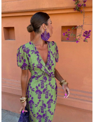 MELYS – PRINTED CHARM MIDI DRESS