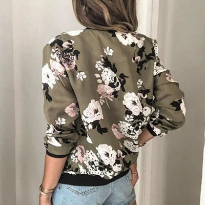 HAZEL – BLOOM BURST PRINTED BOMBER
