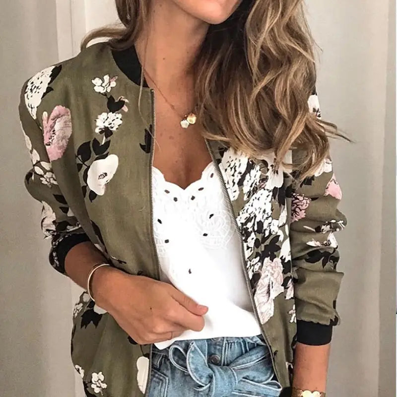 HAZEL – BLOOM BURST PRINTED BOMBER