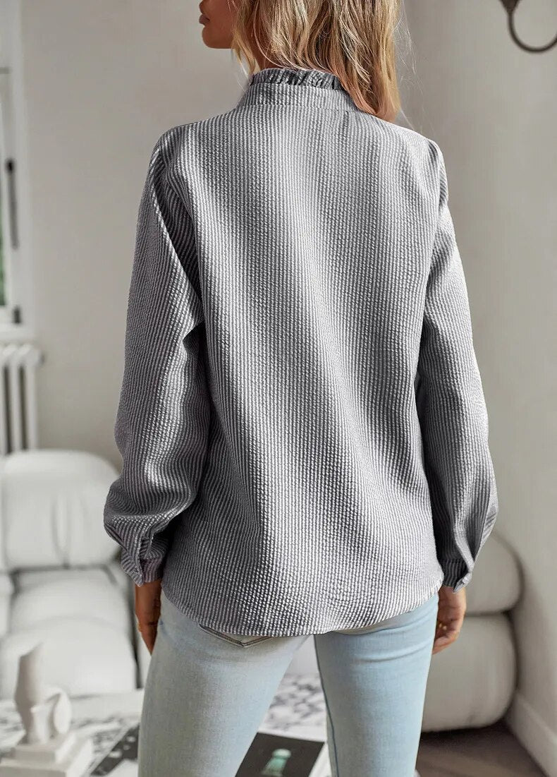 EDITH – ROMANTIC RUFFLES ELEGANT BLOUSE