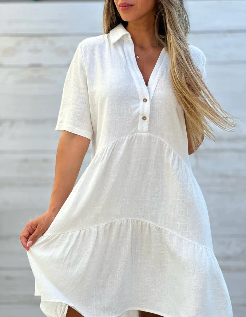 LUNA – SUNLIT EASE LINEN DRESS