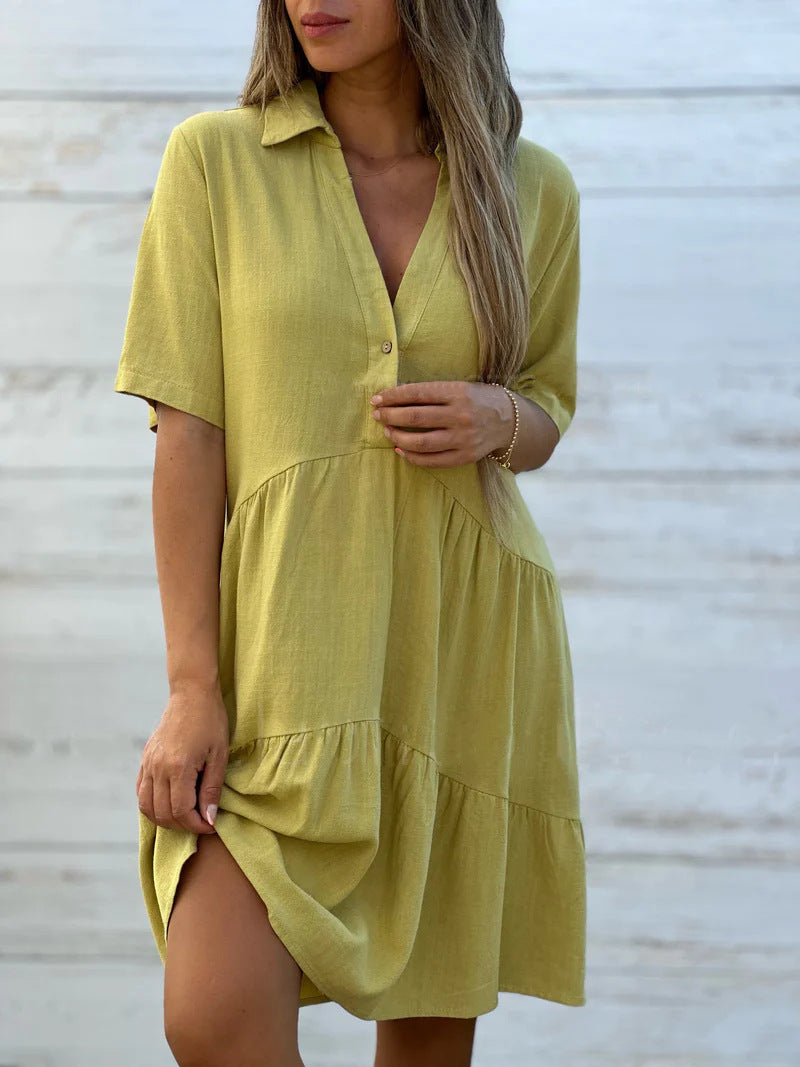 LUNA – SUNLIT EASE LINEN DRESS